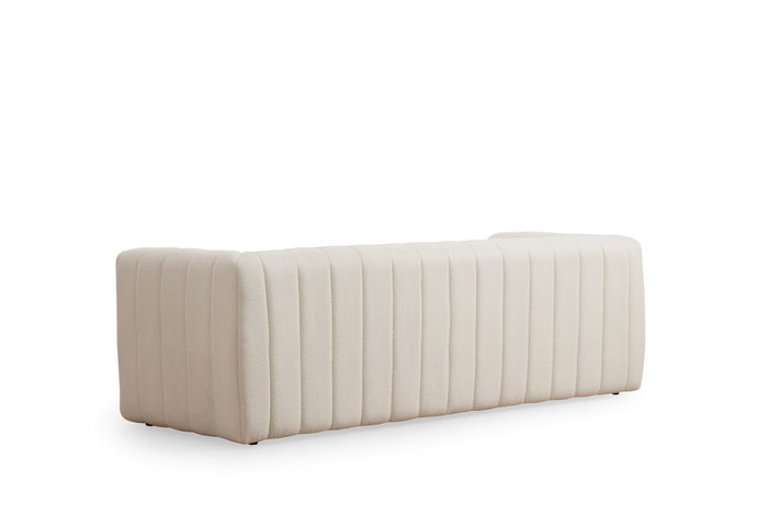 Atelier Del Sofa Sofá de 3 Plazas Crema Poliéster